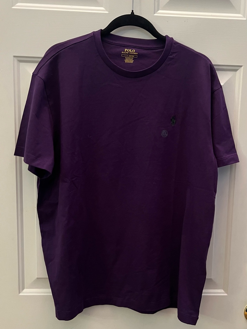Polo by Ralph Lauren Men's Crewneck Short Sleeve T-shirt deep purple size L